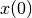x(0)