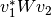 v_1^* W v_2